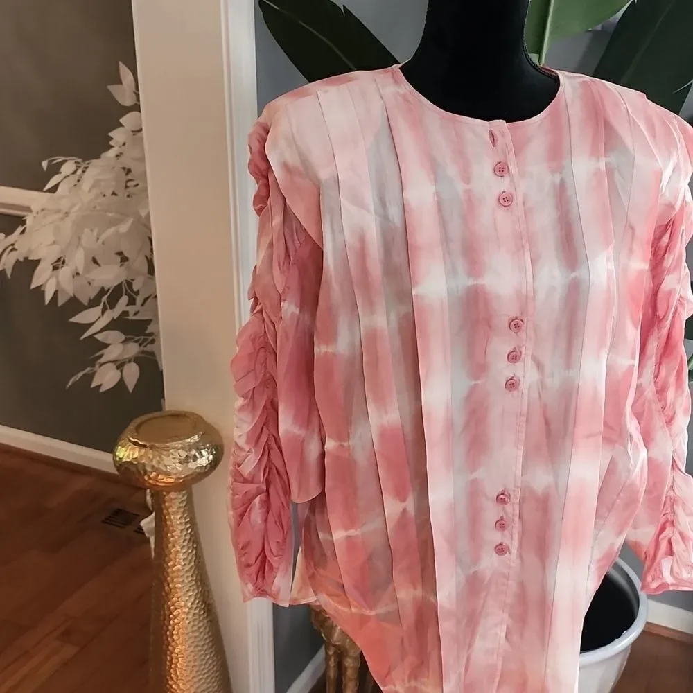 Vintage Renzo Realli silk top sz 12